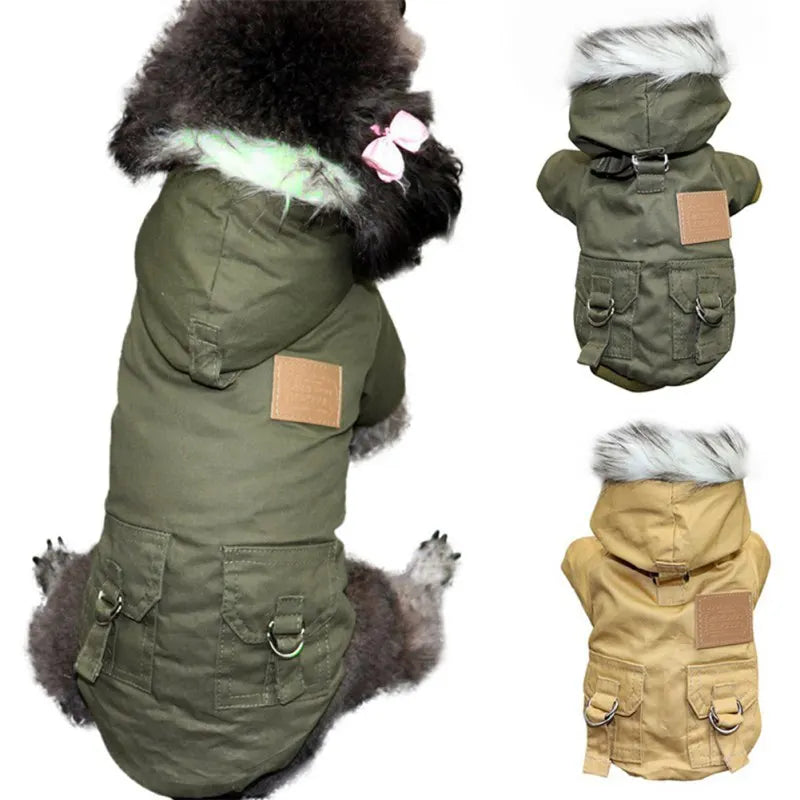 Puppy Pet Coat Jacket -  For Small Medium Dogs