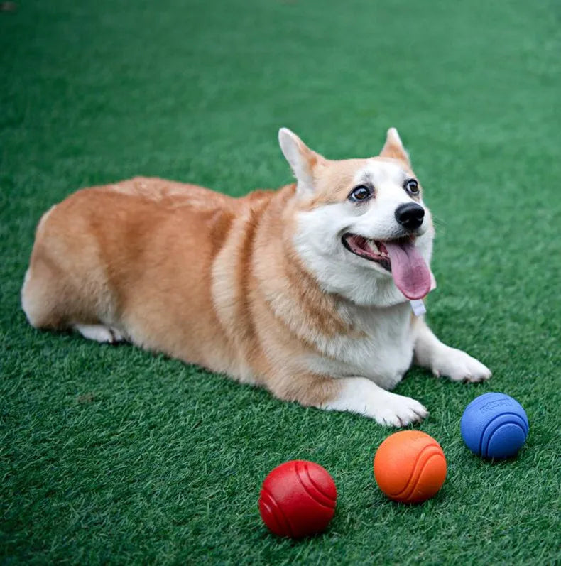 Dog Ball Indestructible Chew Bouncy Rubber Ball