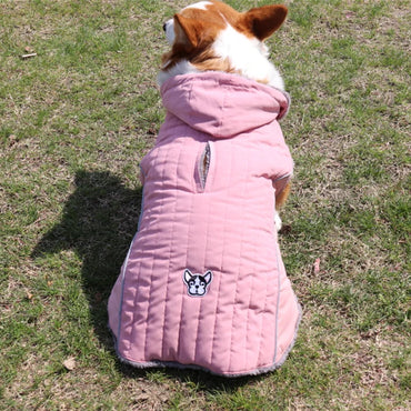 Winter Dog , Jacket Warm , Removable Hood