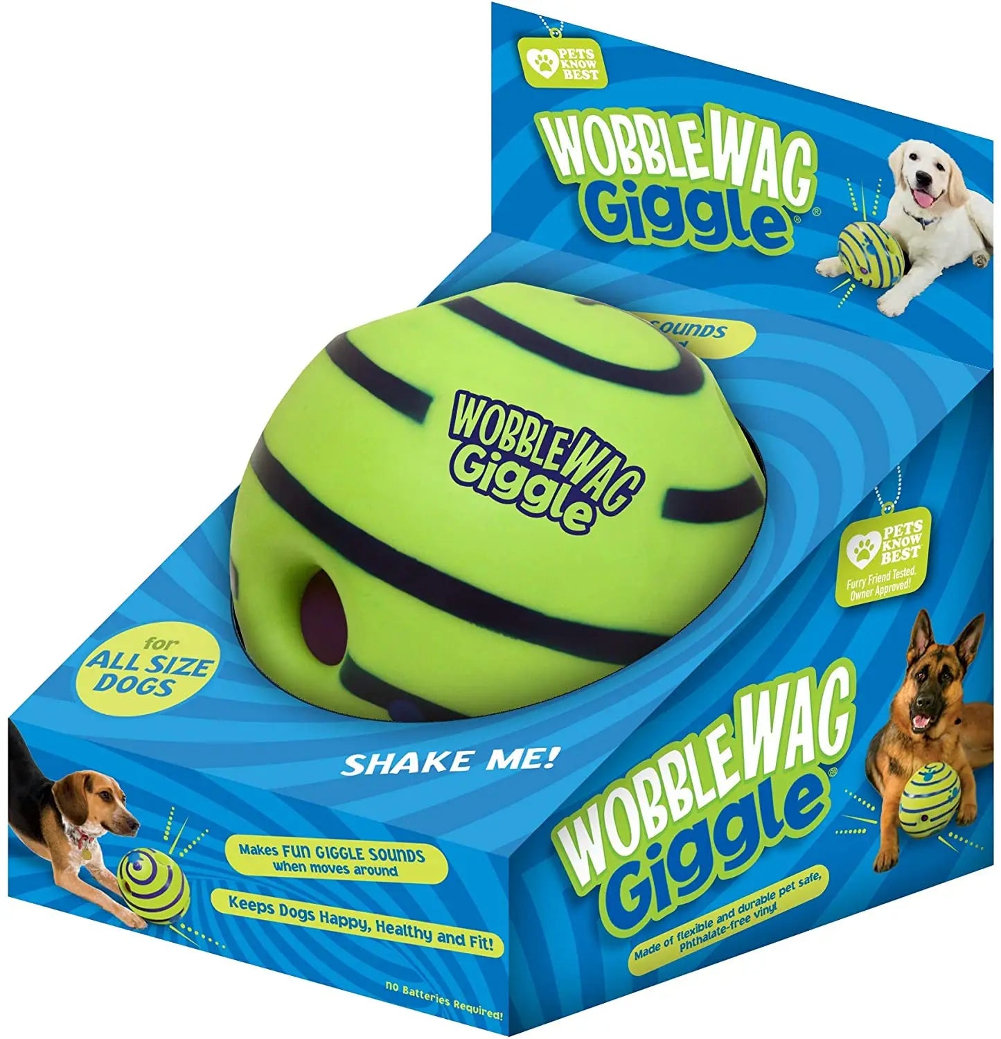 Wobble Wag Giggle Glow Ball Dog Toy