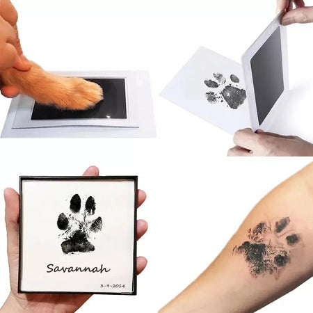 Pet  Footprint Kit For Dog & Cat, Paw Print Pad Kit.