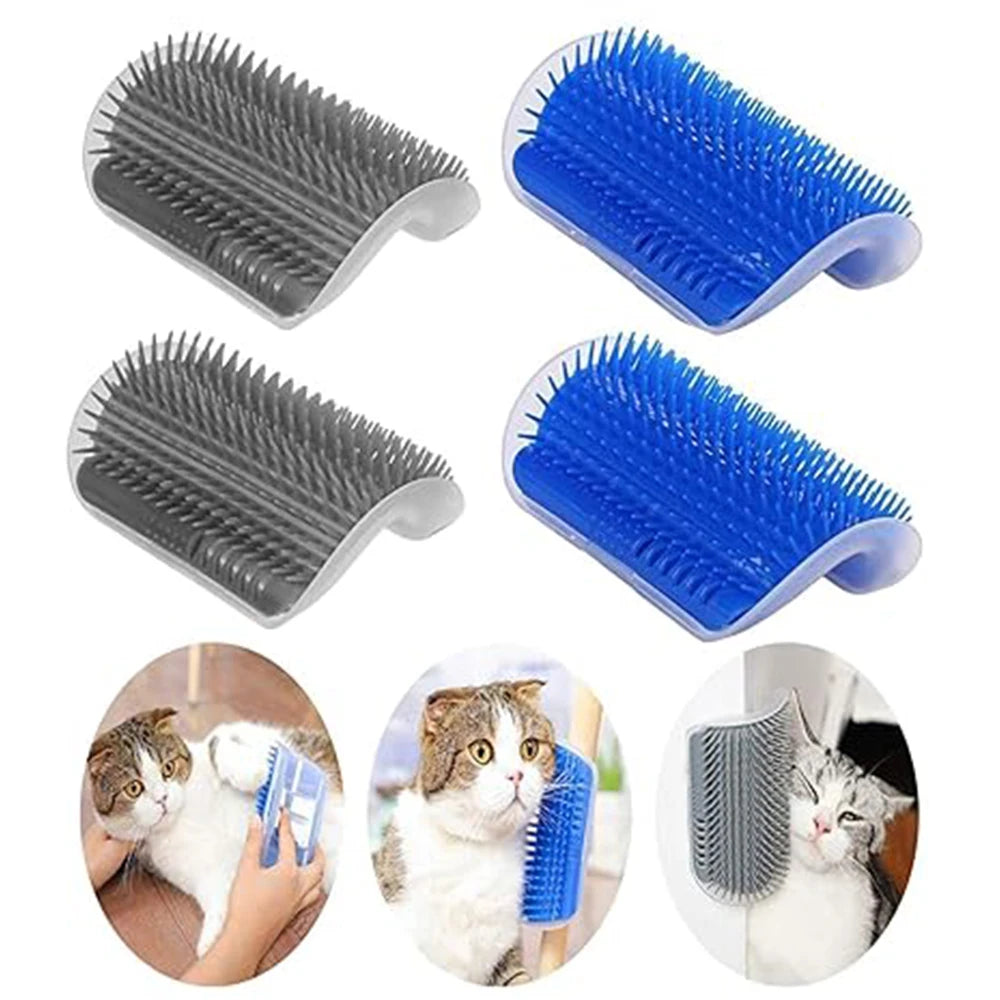 Cat Brush Comb, Cat Toy with Catnip Cat Wall Brush