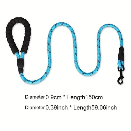 1.5m Leash with Reflective & Comfortable Padded Handle