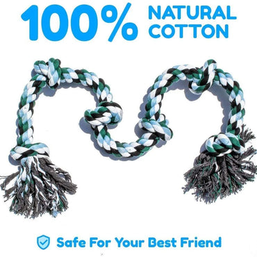 Dog Rope Toy for Extra Large Dogs-Indestructible Dog Toy for Aggressive Chewers and Large Breeds 42IN Long 6 Knot