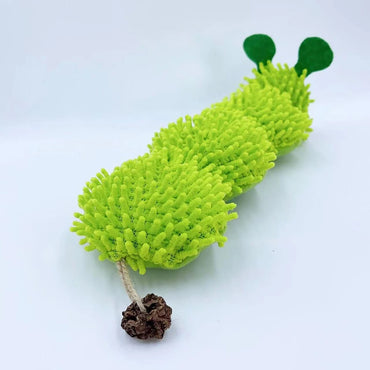 Caterpillar Shaped Plush Cat Toy