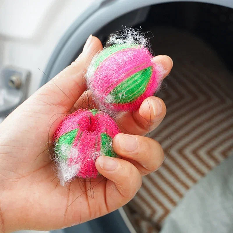 12/6PCS Washing Machine Hair, Fur, Lint  Remover Catcher Reusable Laundry Ball