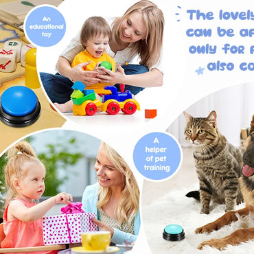 Voice Recording Button Pet Toys Dog Buttons for Communication Pet Training