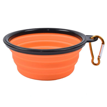 Large Collapsible Dog Pet Folding Silicone Bowl Outdoor Travel Portable