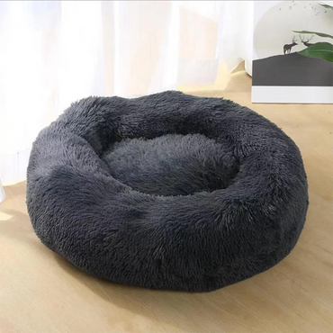 Pet Dog Bed for Dog Large Cat House Round Plush Mat Sofa Pet Calming Bed Dog Donut Bed Pet Bed with Zipper Removable Cover