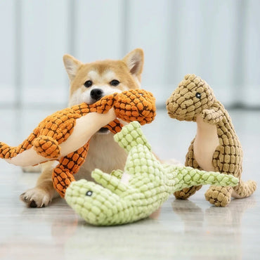 Cats and Dogs Pet Plush Dinosaur Toys Interactive Dog Chew