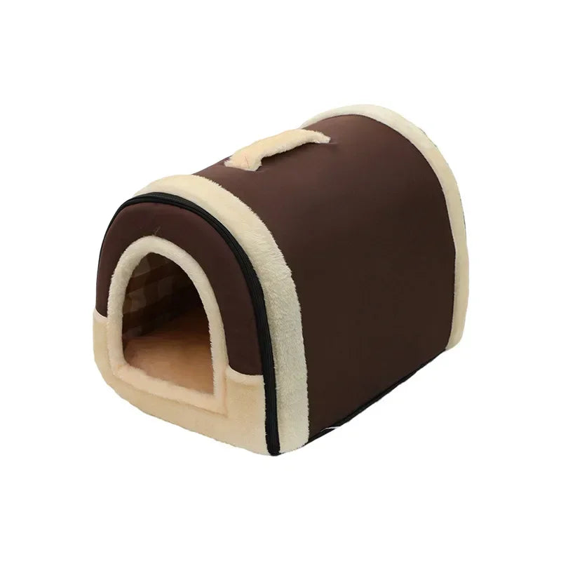 Dog House Kennel Soft Tent Indoor Enclosed Warm Plush