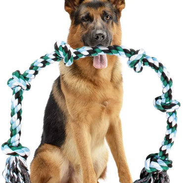 Dog Rope Toy for Extra Large Dogs-Indestructible Dog Toy for Aggressive Chewers and Large Breeds 42IN Long 6 Knot