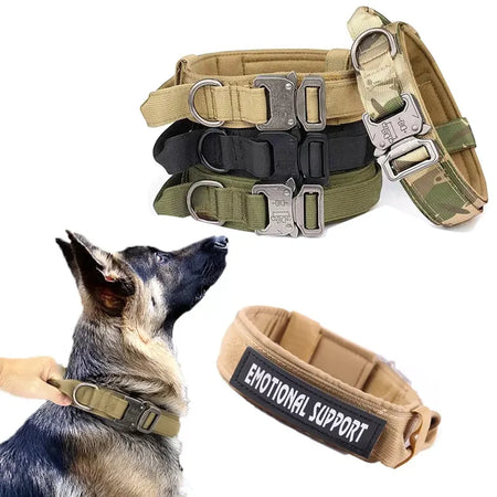 Tactical Dog Collar Adjustable Duarable Nylon