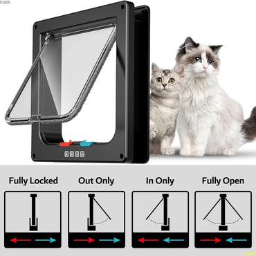 Large Cat Door Interior Door Locking Suitable for Window and Wall,Strong Durable