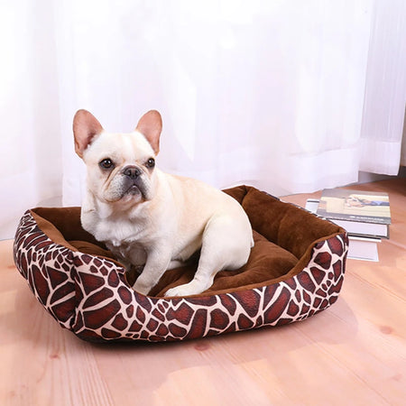 Bed for Dog Cat Pet Square Plush