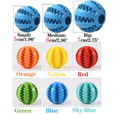 Rubber Tooth Cleaning Snack Ball For Dogs Chew Toys