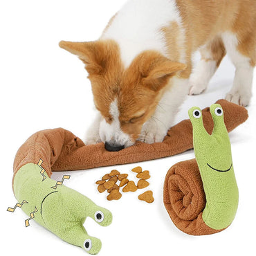 Dog Squeak Toys Pet Sniffing Plush Snails Toys