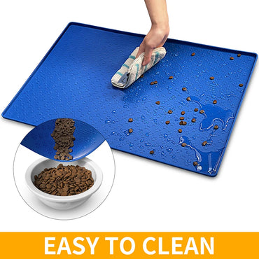 Dog Food bowl Mat Cat Feed Mat  Silicone Waterproof Pet Bowl Pad Feeder Mats