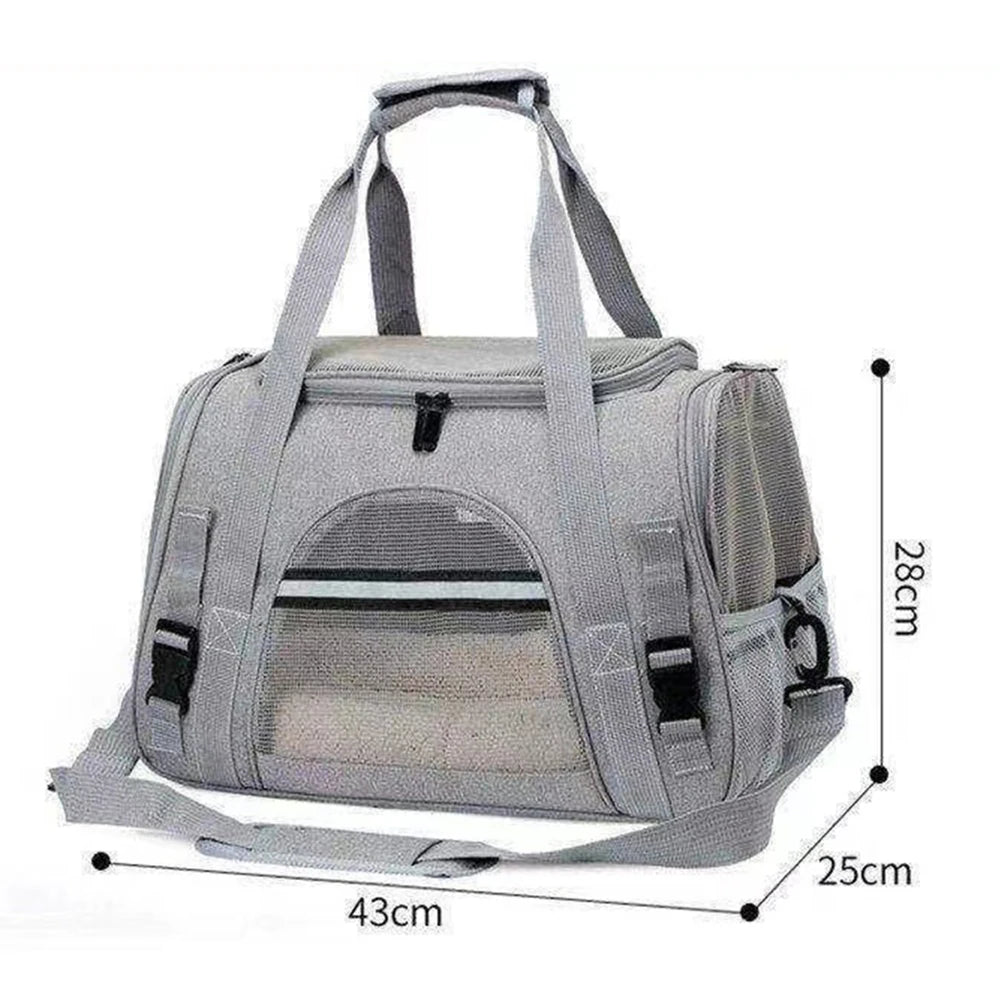 Pet Carrier Portable Cat And Dog  Bag Breathable Pet Car Carrying Bag