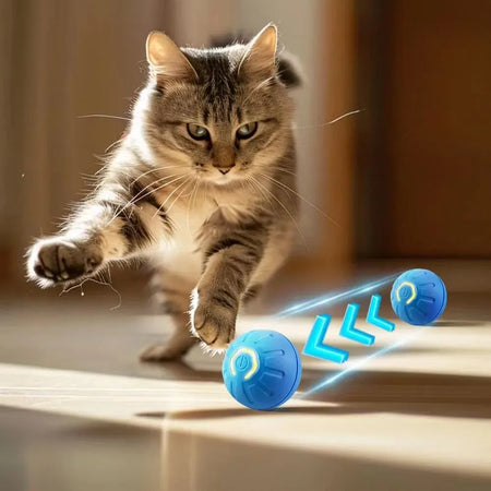 Automatic Moving Cat - Dog Toy Ball Smart USB Jumping Rotating Interactive