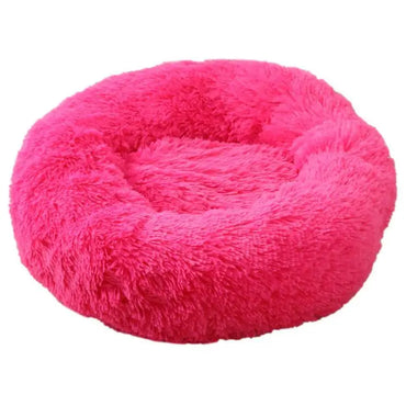 Pet Dog Bed for Dog Large Cat House Round Plush Mat Sofa Pet Calming Bed Dog Donut Bed Pet Bed with Zipper Removable Cover