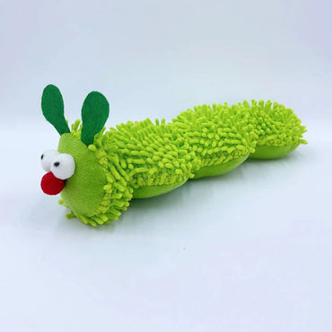 Caterpillar Shaped Plush Cat Toy