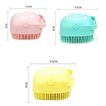 Pet Dog Shampoo Brush  80ml Cat Massage Comb Grooming Scrubber