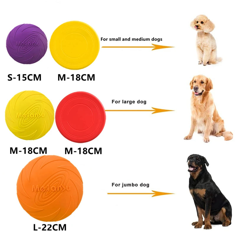 OUZEY Bite Resistant Flying Disc Toys For Dog