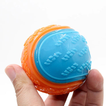 Dogs  Interactive Toys,  for Dog Pet Teeth Cleaning Bite Resistance Squeaky Dog Ball Toy