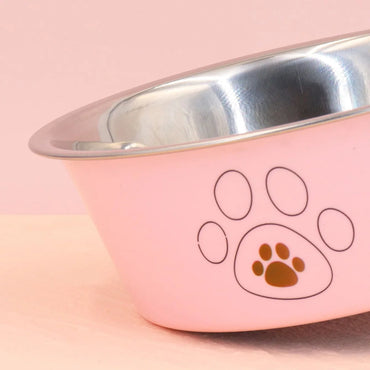 Stainless steel cat and dog bowl