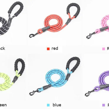 1.5m Leash with Reflective & Comfortable Padded Handle