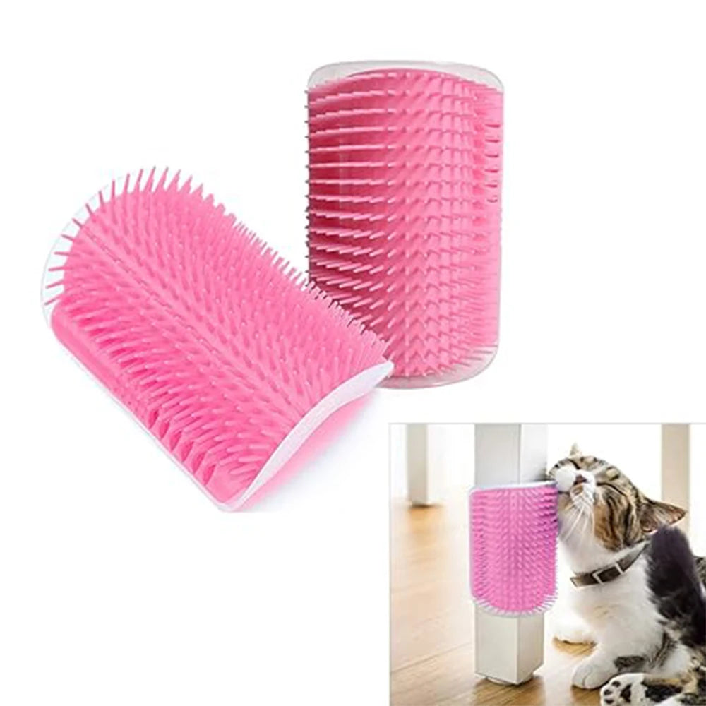 Cat Brush Comb, Cat Toy with Catnip Cat Wall Brush