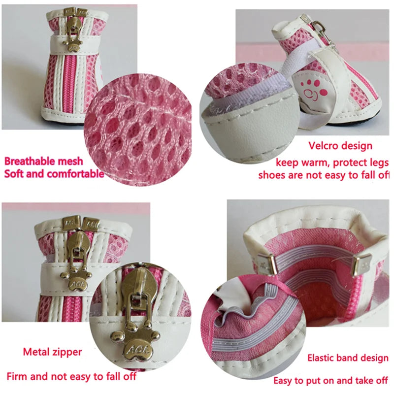 Dog Shoes Chihuahua /Puppy  - 4pcs/set