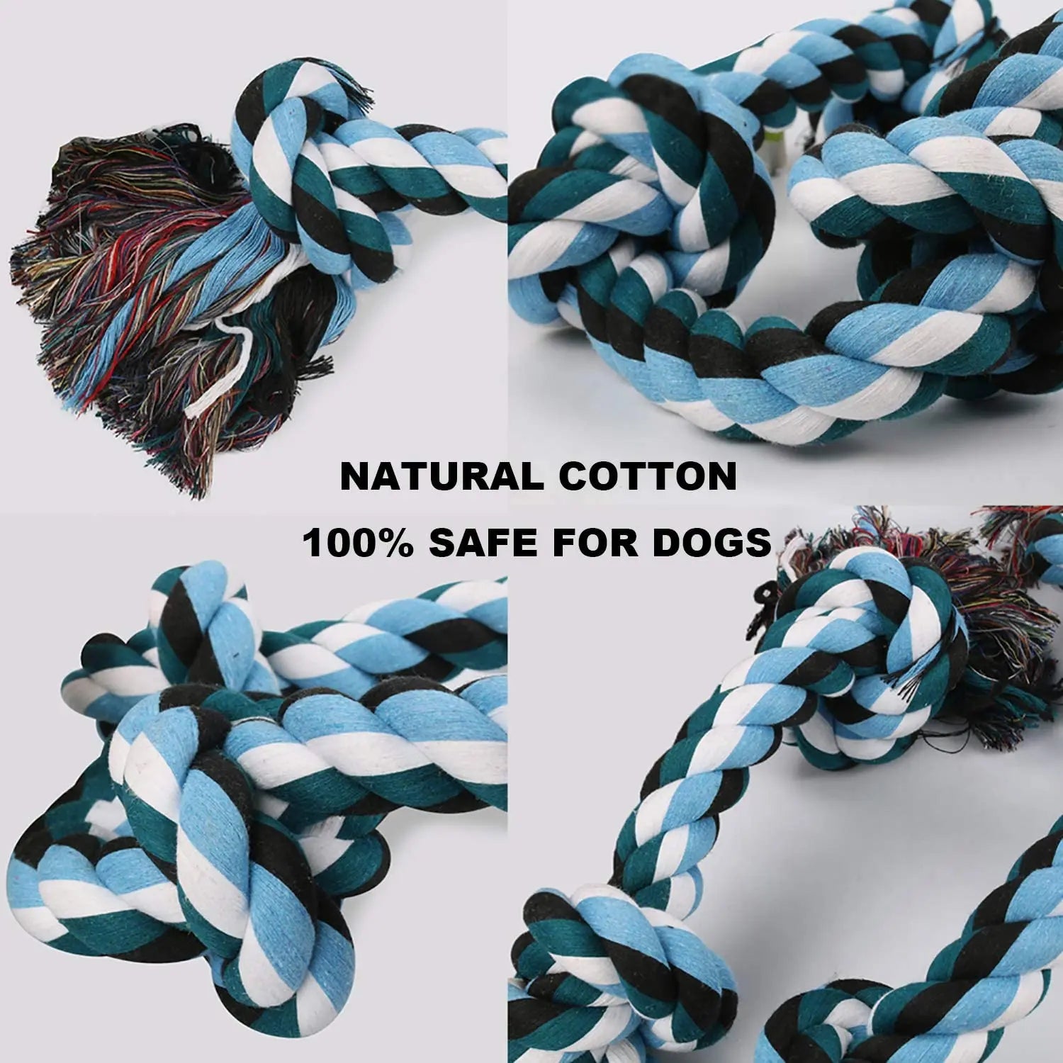 Dog Bite Rope Toys Pet Grind Tooth Toys Cotton Rope