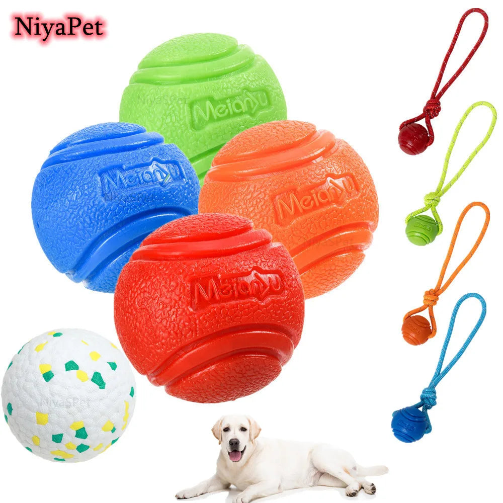 Dog Ball Indestructible Chew Bouncy Rubber Ball