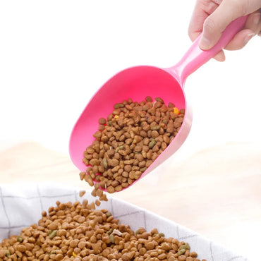 Pet feeding scoop