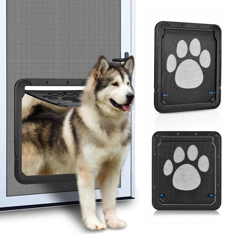 Pet Door New Safe Lockable Magnetic Screen  Easy Install